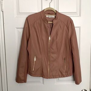 Kenneth Cole Vegan Leather Moto Jacket. Size XL